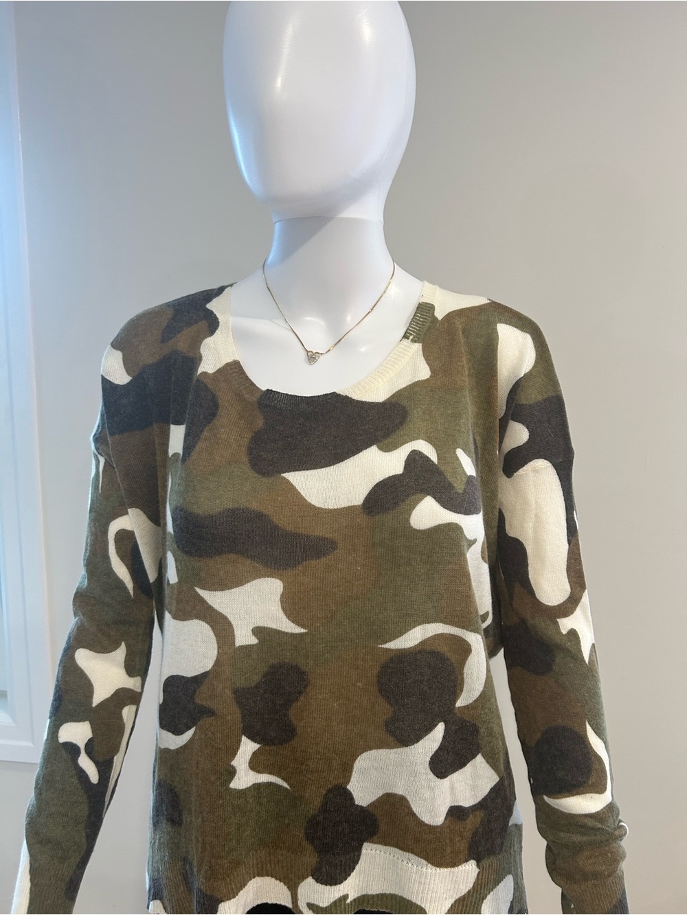 Long Sleeves Sweater in Camoflauge